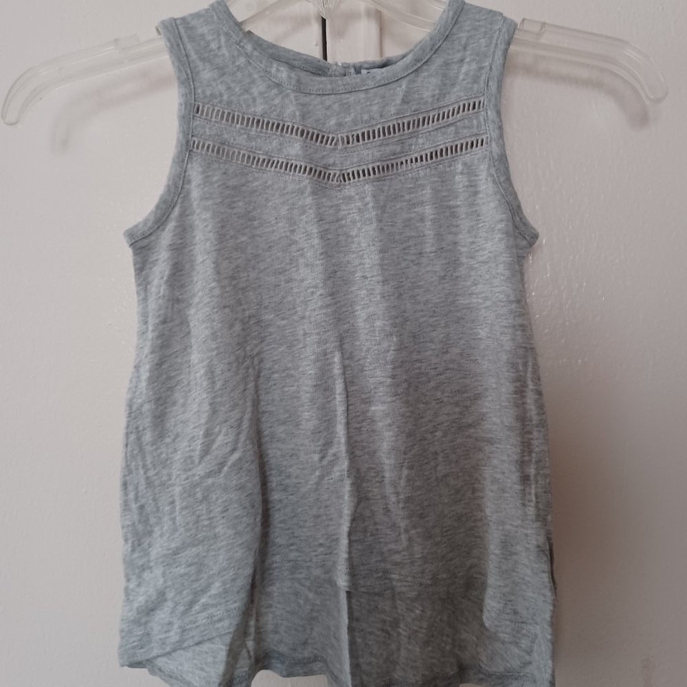 NEW Splendid Girl's Grey Tank - size 5-6